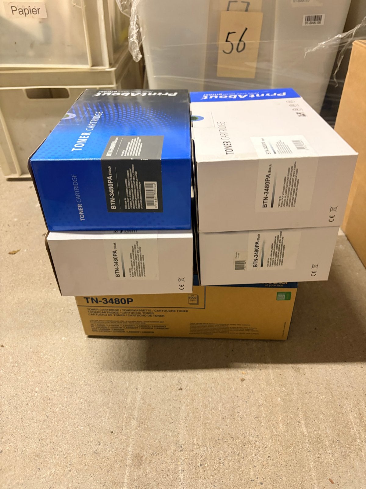 Nieuwe Toner Cartridges Brother BTN-3480PA & TN-3480P, Ophalen, Nieuw, Toner