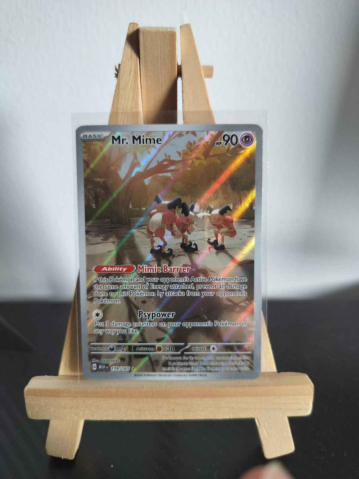 Mr. Mime MEW 179/165 - Pokemon Card - Near Mint, Ophalen of Verzenden, Zo goed als nieuw