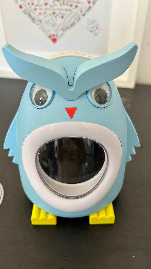 Leuke blauwe uil slaapwekker voor kinderen, Ophalen of Verzenden, Zo goed als nieuw, Digitaal