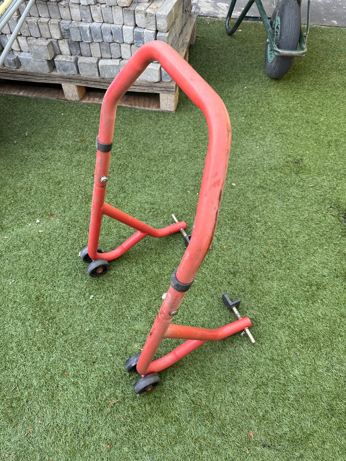 paddockstand voor motorfiets, Motoren, Ophalen, Gebruikt