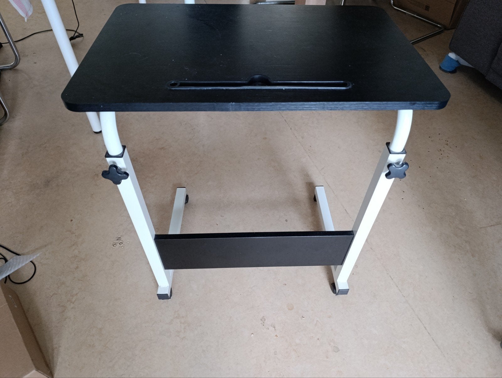 computer table and chair steelcase merk, Ophalen, Gebruikt, Zwart, Bureaustoel