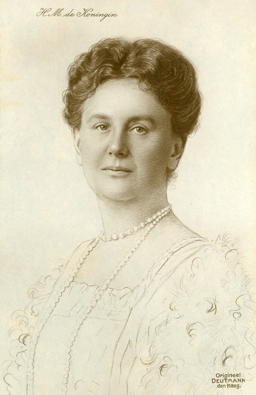 PORTRET KONINGIN WILHELMINA ca. 1905 (DR178), Verzamelen, Koninklijk Huis en Royalty, Verzenden, Gebruikt, Nederland, Kaart, Foto of Prent