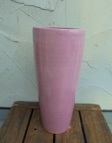VAAS KERAMIEK OUD ROSE GEGLAZUURD TAPS 37,5 x dia 16,5cm, -, -, Nieuw, Roze