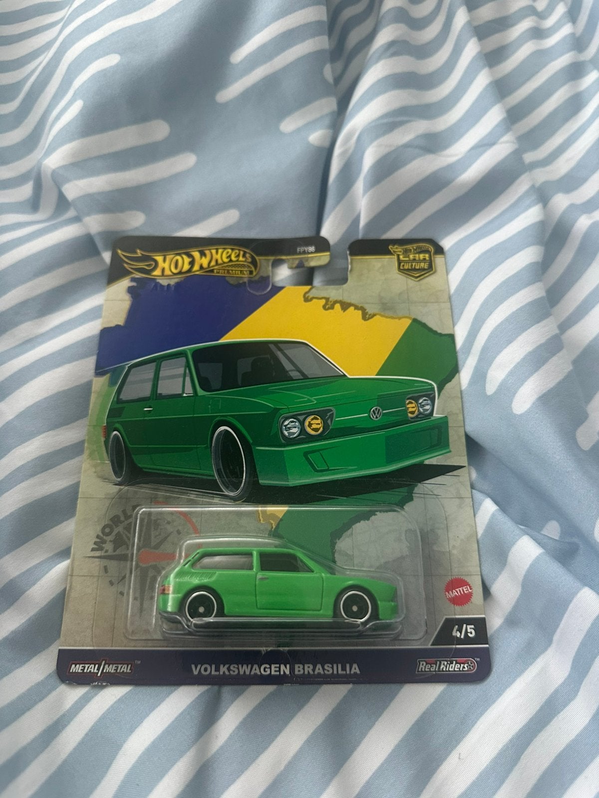Volkswagen Brasilia Hot wheels premium, Ophalen of Verzenden, Zo goed als nieuw, Auto