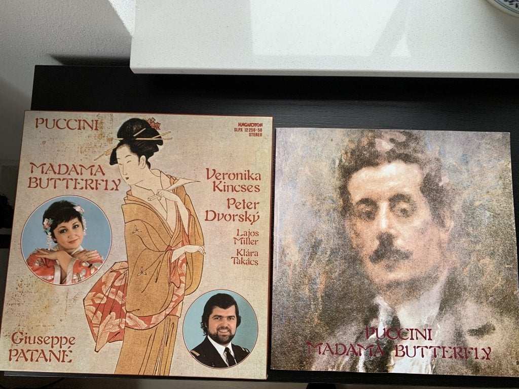 Puccini Madama Butterfly 3 lp 's box plus boek near mint, Cd's en Dvd's, Vinyl | Klassiek, Ophalen, Modernisme tot heden, Zo goed als nieuw