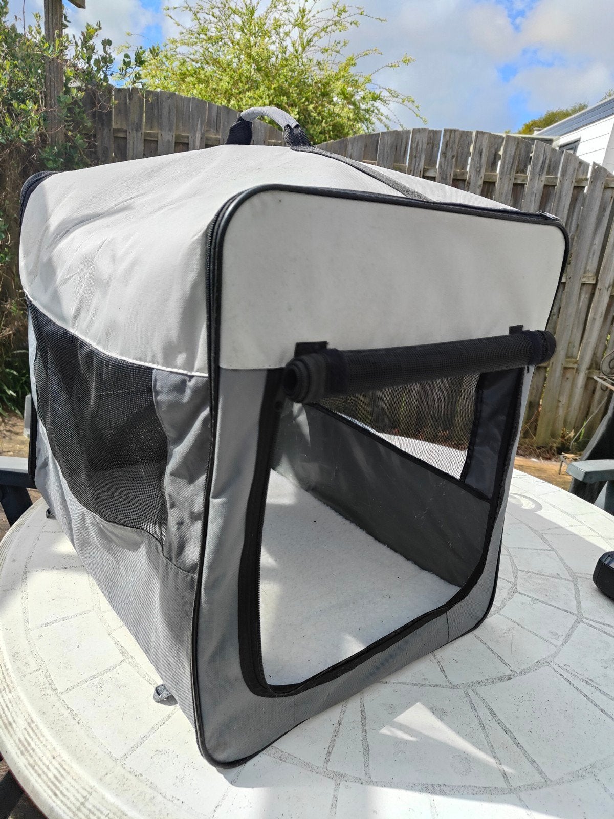 Opvouwbare bench, ideaal voor op reis, Dieren en Toebehoren, Ophalen, Gebruikt