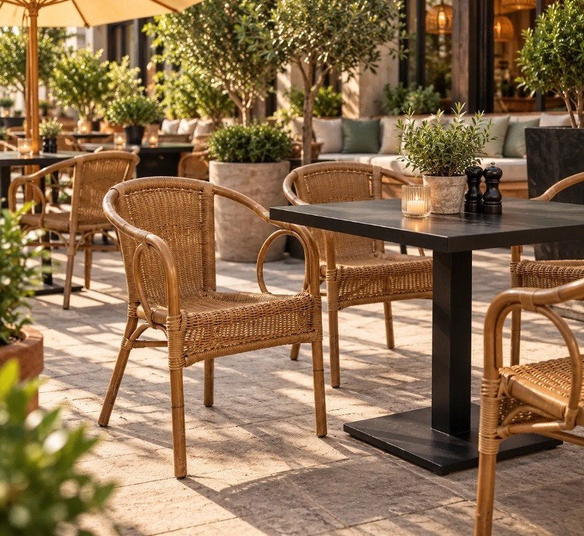 Terrasstoel klassiek (20x), Tuin en Terras, Ophalen, Gebruikt, Stapelbaar