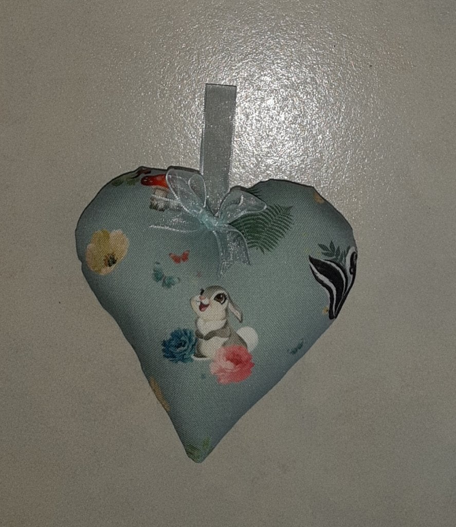 50% korting-nieuw- Stampertje hartje/ kasthanger blauw, Kinderen en Baby's, Ophalen of Verzenden, Nieuw, Handgemaakt, Wanddecoratie