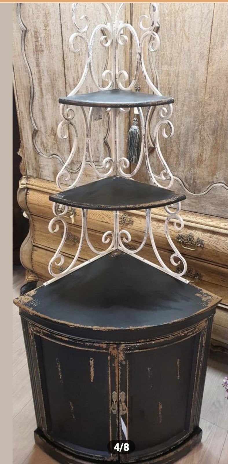 Charmante Clayre&Eef hoekkast, (Nieuw), Huis en Inrichting, Kasten | Wandmeubels, Clayre&Eef, Nieuw, Ophalen of Verzenden, Minder dan 150 cm