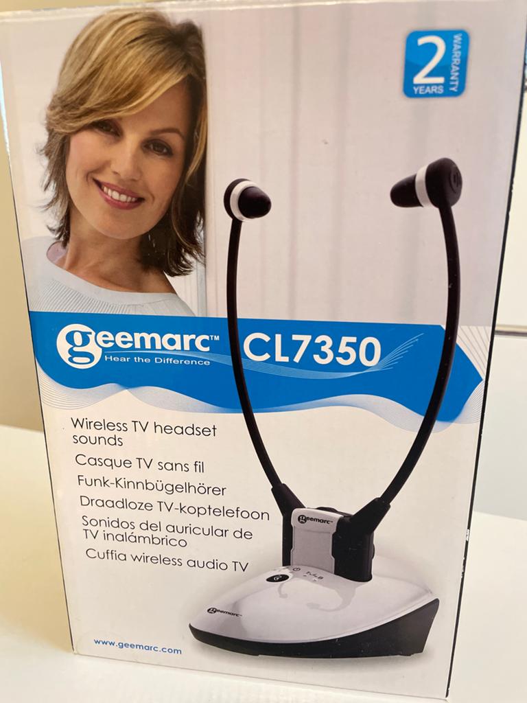 Geemarc CL7350 Draadloze TV Koptelefoon - Nieuw in doos, Ophalen of Verzenden, Nieuw, Overige merken, Draadloos