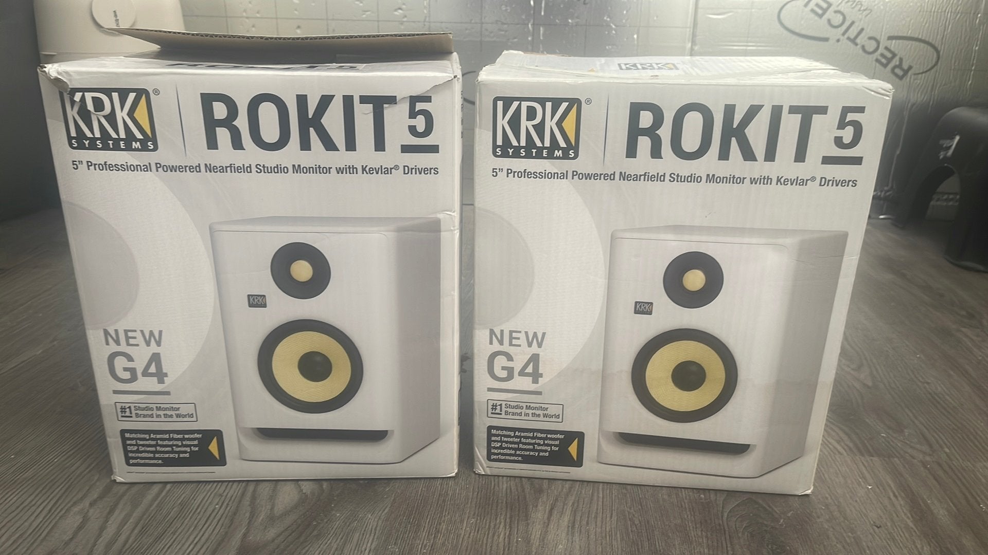 KRK Rokit 5 G4 Studio Monitor 2 stuks nieuw in doos, Ophalen of Verzenden, Zo goed als nieuw