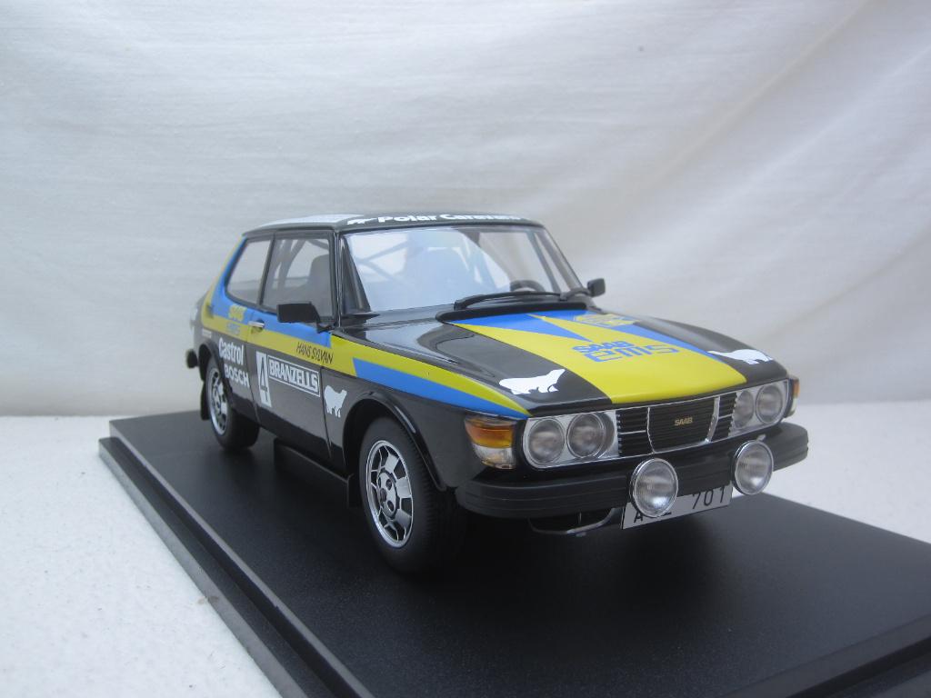 SAAB 99 EMS 1977 Rally Sweden Blomqvist/Sylvan 1:18 MCG, Hobby en Vrije tijd, Modelauto's | 1:18, Nieuw, Auto, Overige merken