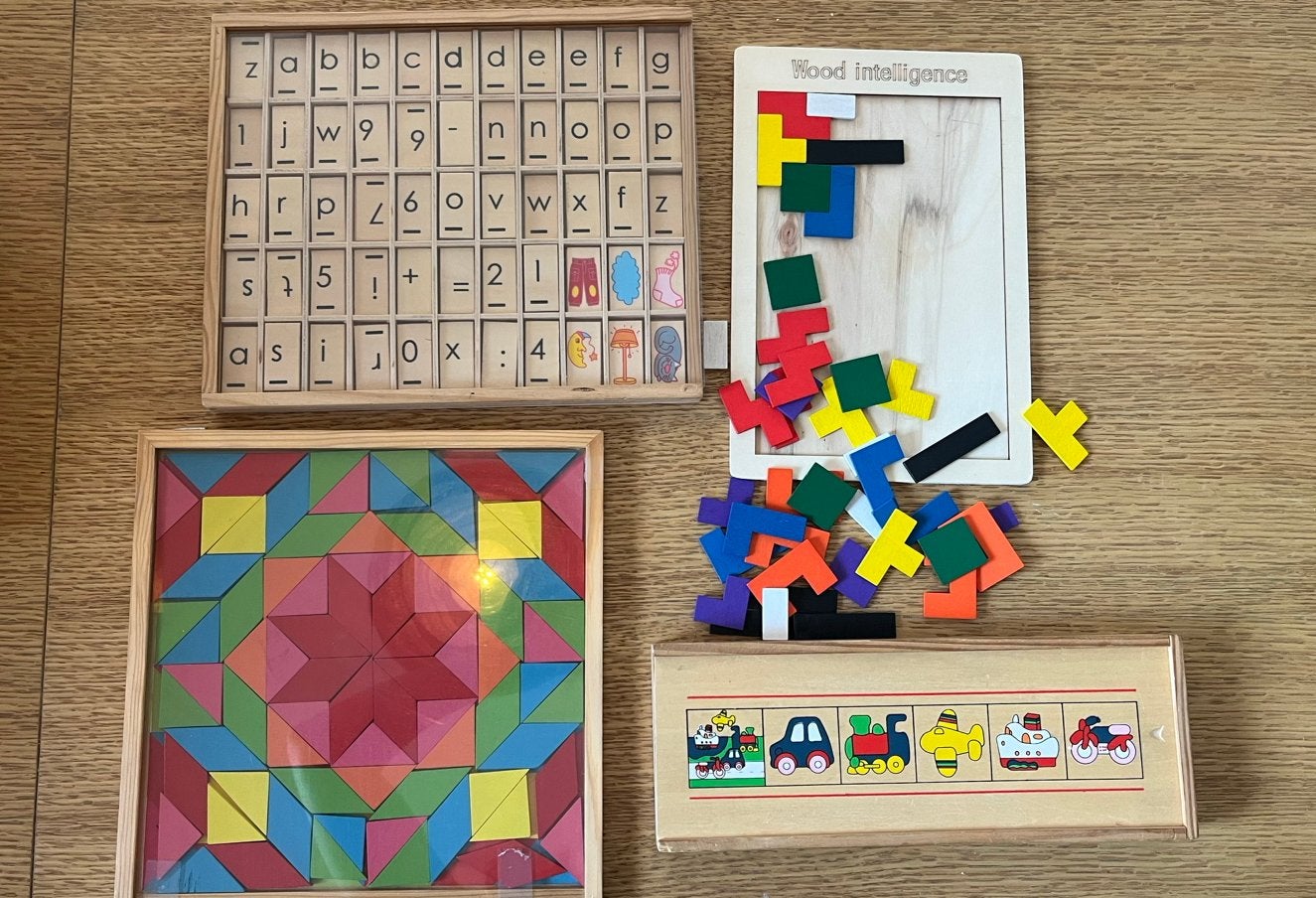 Houten speelgoed bundel – Educatief en creatief, Ophalen of Verzenden, Overige typen