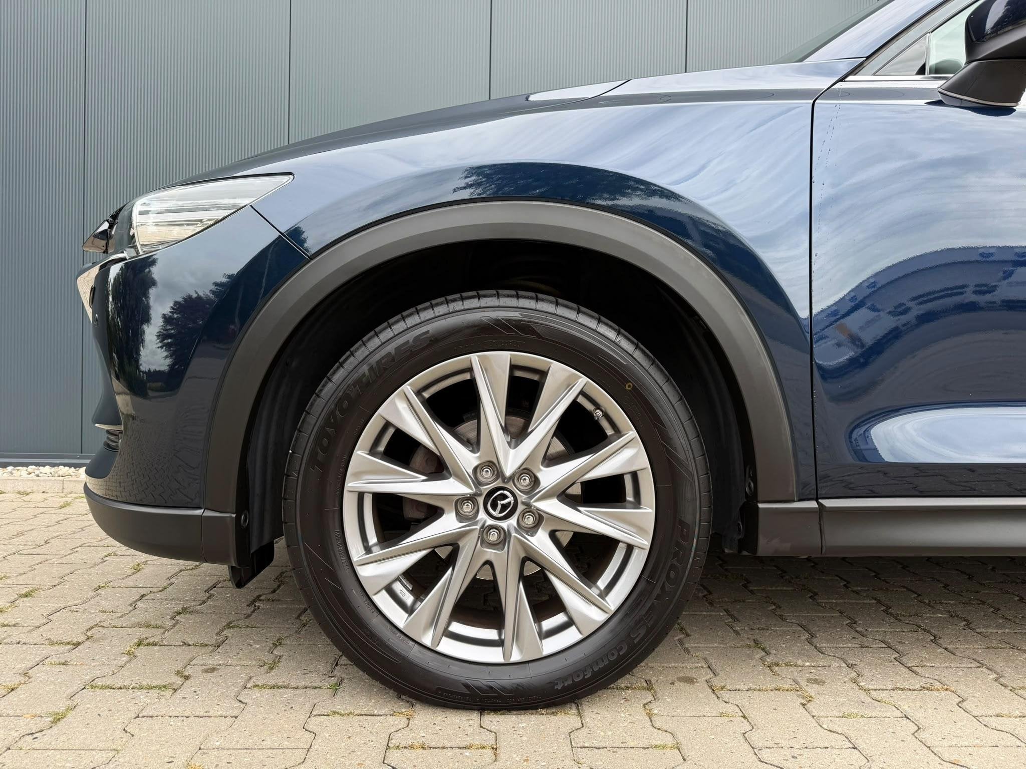 Mazda CX-5 2.5 SkyActiv-G 194 Luxury memory tr.hk 360 cam, Auto's, Gebruikt, 4 cilinders, Blauw, 1498 kg