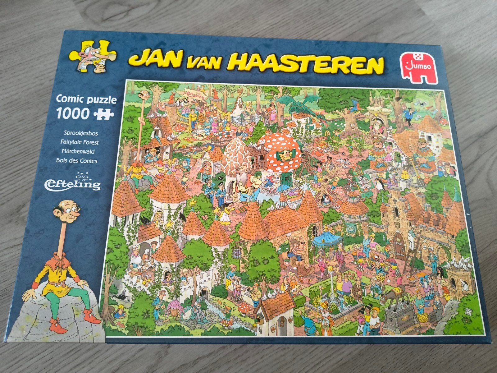 Jan van haasteren 1000 Efteling, Ophalen of Verzenden, 500 t/m 1500 stukjes, Zo goed als nieuw, Legpuzzel
