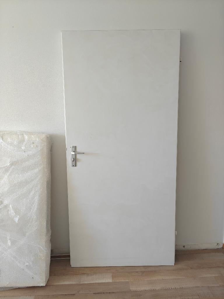 Gratis opdek witte houten binnendeuren 201,5 x 93 cm, Huis en Inrichting, Ophalen, Gebruikt