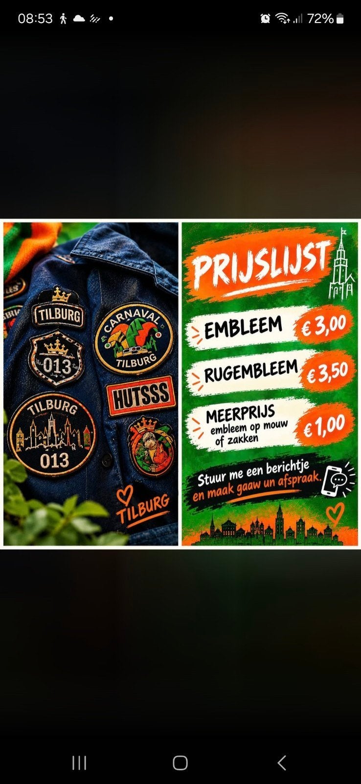 Carnavalsjasje emblemen naaien, Ophalen, Nieuw, Carnaval, Kleding