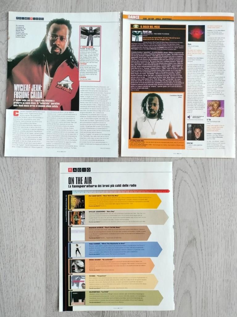 Wycleaf Jean magazine (The Fugees) tijdschrift artikelen, Verzenden, Zo goed als nieuw, Boek, Tijdschrift of Artikel