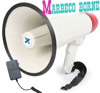 Megafoon 40Watt Record, Sirene, Microfoon, Opname, Overige merken, Vonyx, Overige typen, Nieuw