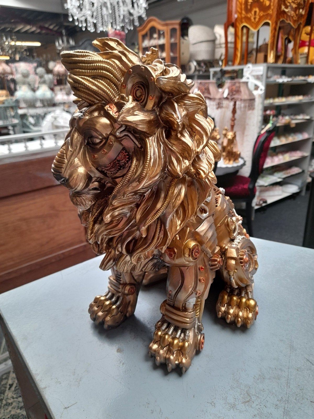 Steampunk leeuw, Ophalen, Zo goed als nieuw, Dier