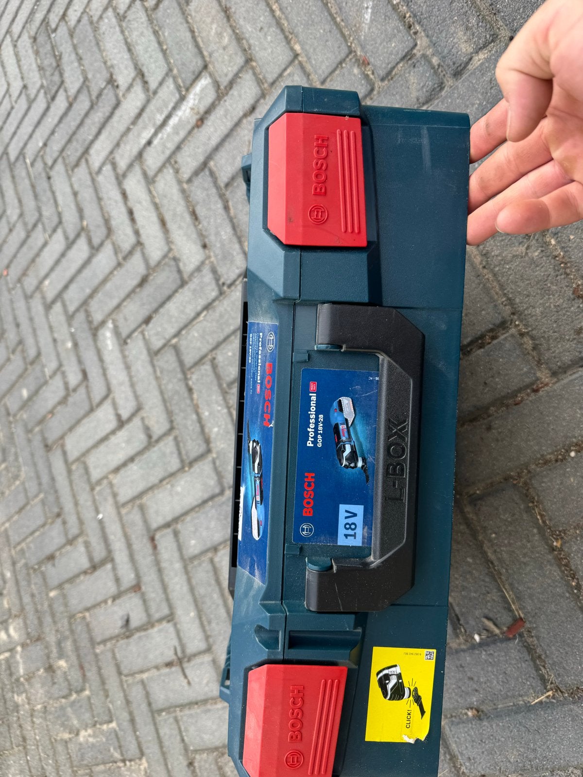 Bosch Multitool GOP 18V-28 met lader en 2 accu's, Ophalen of Verzenden, Gebruikt