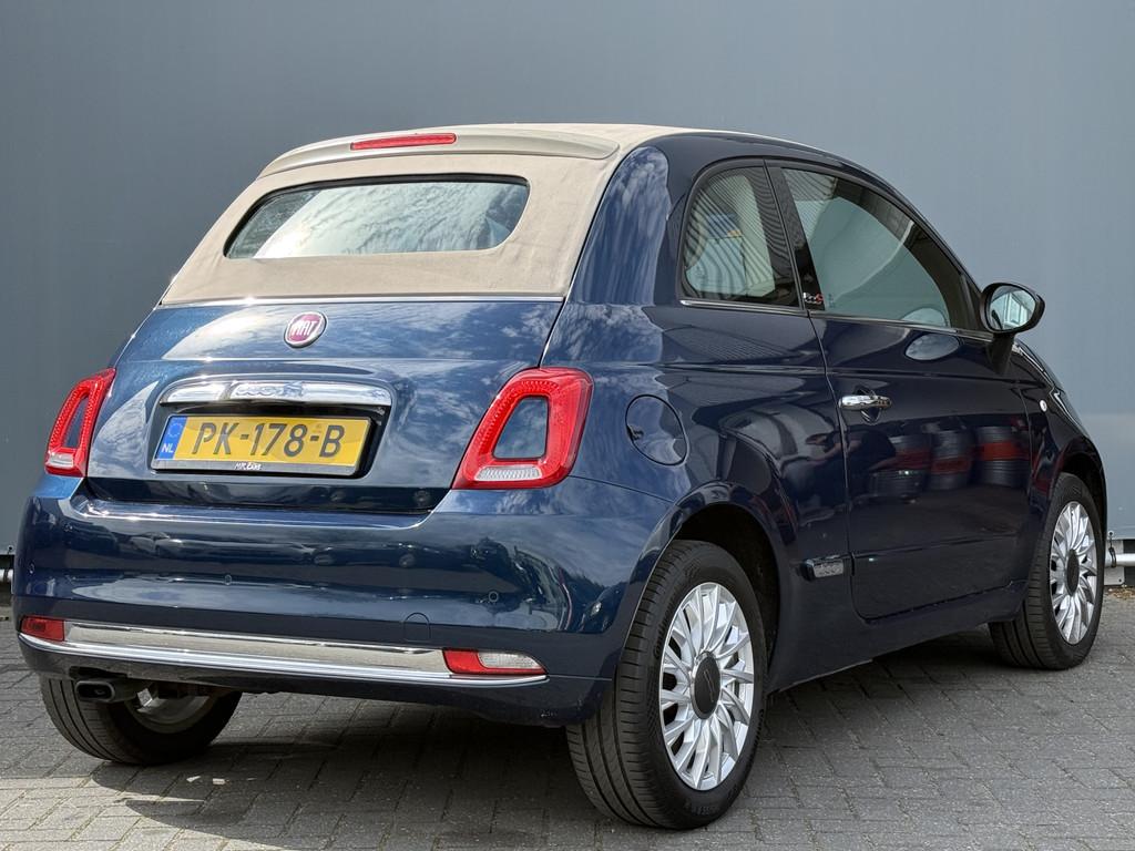Fiat 500C BWJ 2017 0.9 81 PK TwinAir Turbo Lounge AUTOMAAT |, Gebruikt, Cabriolet, Origineel Nederlands, Bedrijf