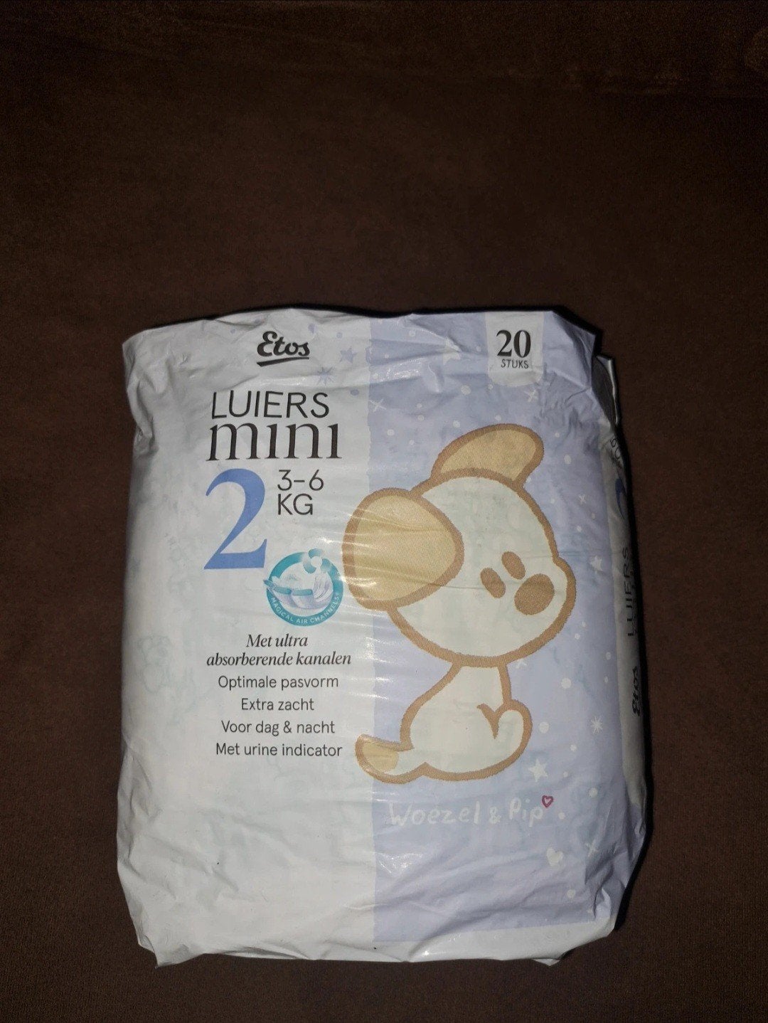 Etos Luiers Mini Maat 2 (3-6 kg) - 20 stuks, Ophalen of Verzenden, Nieuw