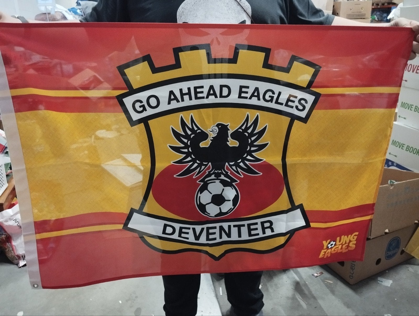 2x Go Ahead Eagles vlag - NIEUW, Ophalen of Verzenden, Nieuw