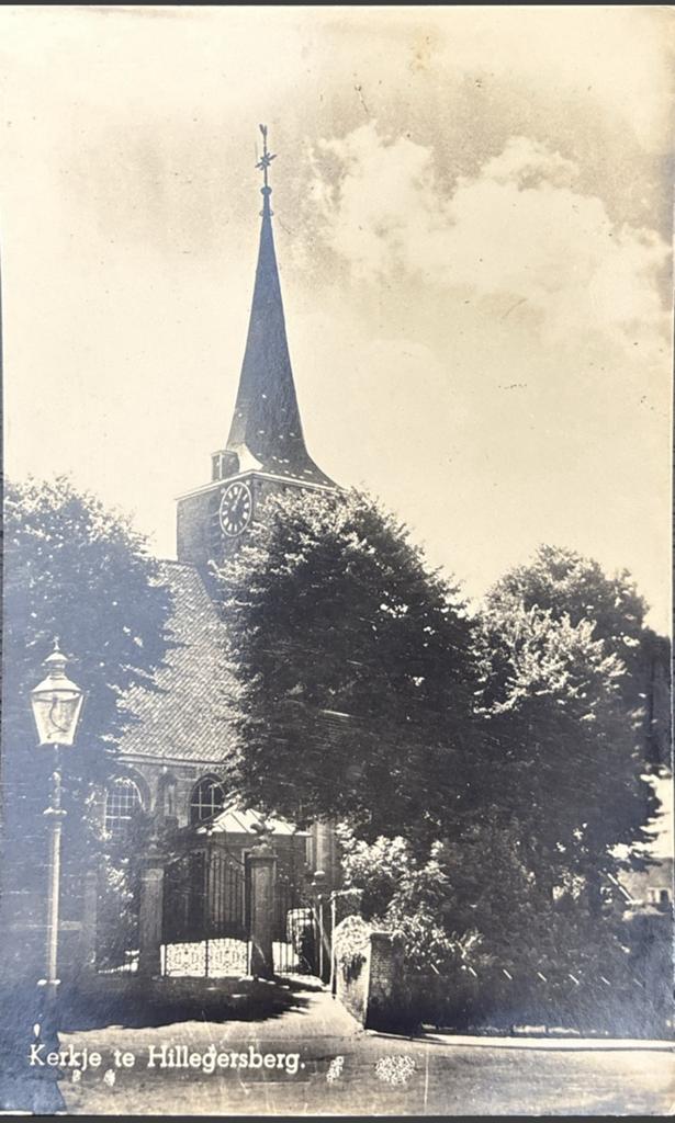 Hillergersberg, kerk, Ophalen of Verzenden, 1940 tot 1960, Ongelopen, Zuid-Holland
