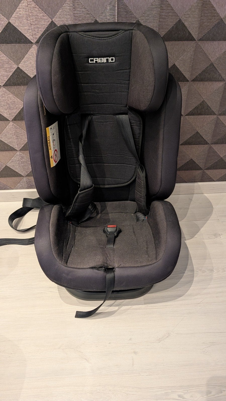 Cabino autostoel - Zwart, Gebruikt, Overige merken, Verstelbare rugleuning, Ophalen of Verzenden, 9 t/m 36 kg