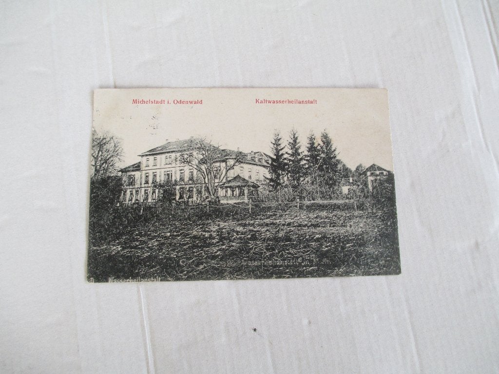 oude ansichtkaart michelstadt i. odenwaid - nederl. stempels, Ophalen of Verzenden, Voor 1920, Gelopen, Duitsland