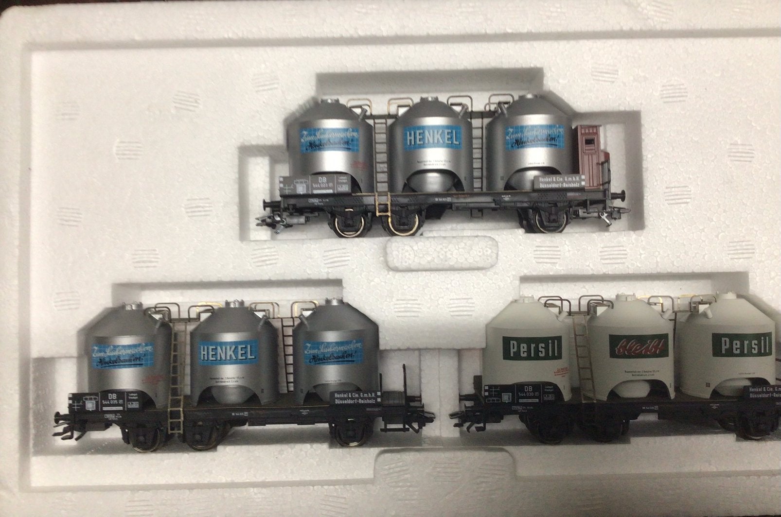 Wagon set 3 asser silo wagons, Gelijkstroom of Wisselstroom, Wagon, Ophalen of Verzenden, Zo goed als nieuw