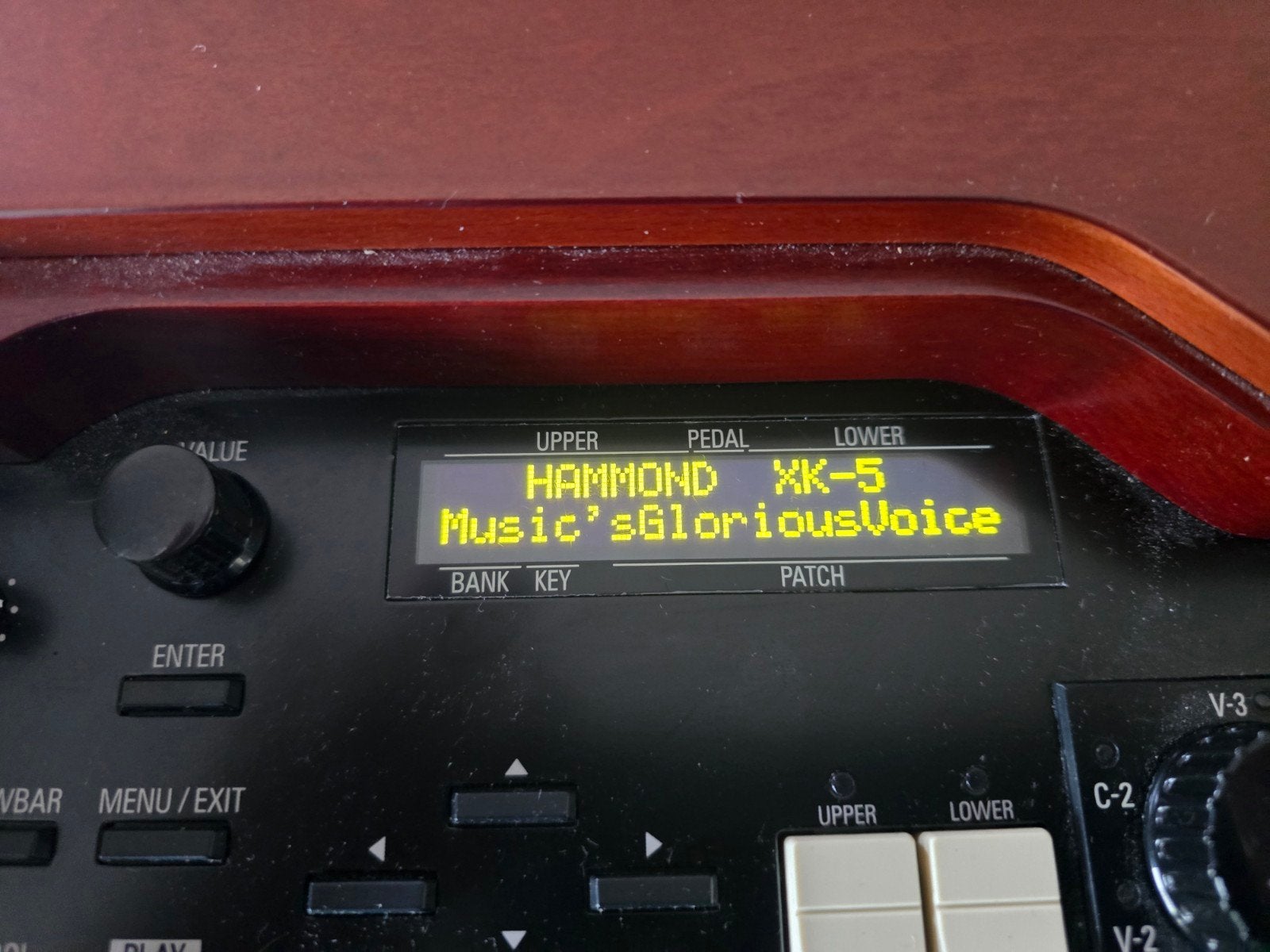 Hammond XK-5 + EXP-100F zwelpedaal in houten behuizing, Ophalen, Gebruikt, 1 klavier