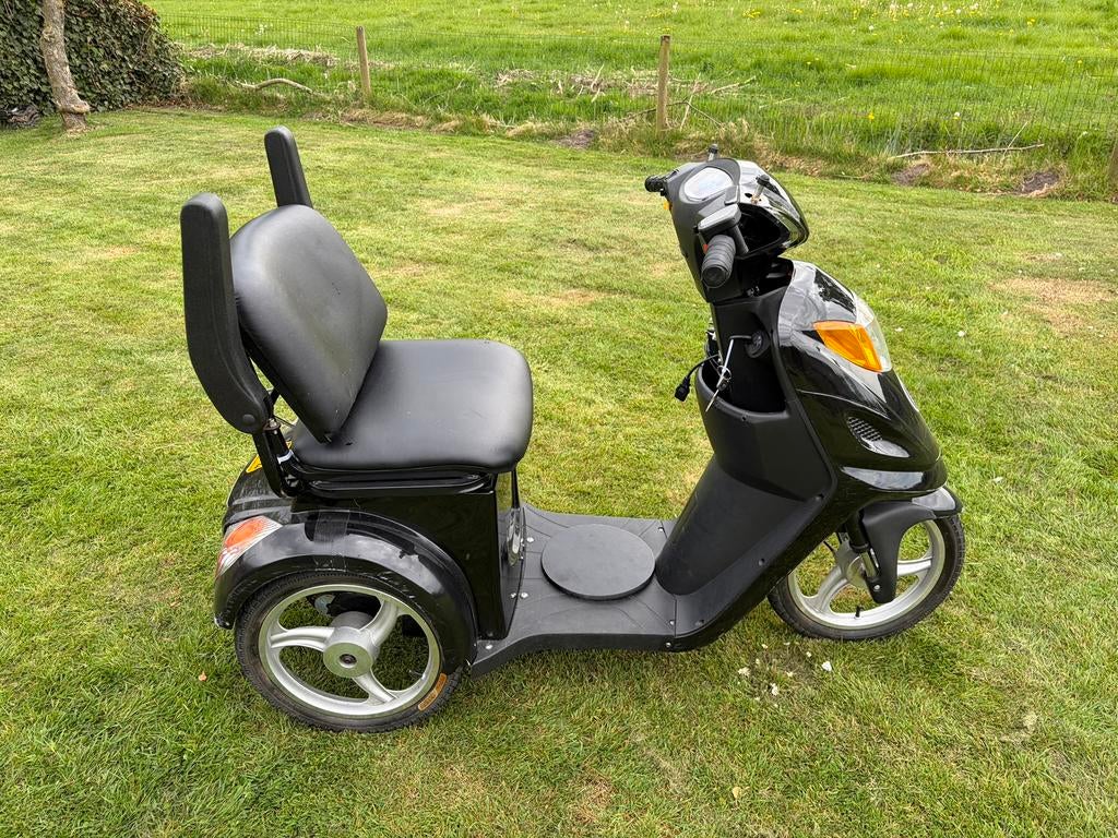 3 wiel scootmobiel met grote wielen, Ophalen of Verzenden, Gebruikt, 16 t/m 25 km, 16 km/u of meer