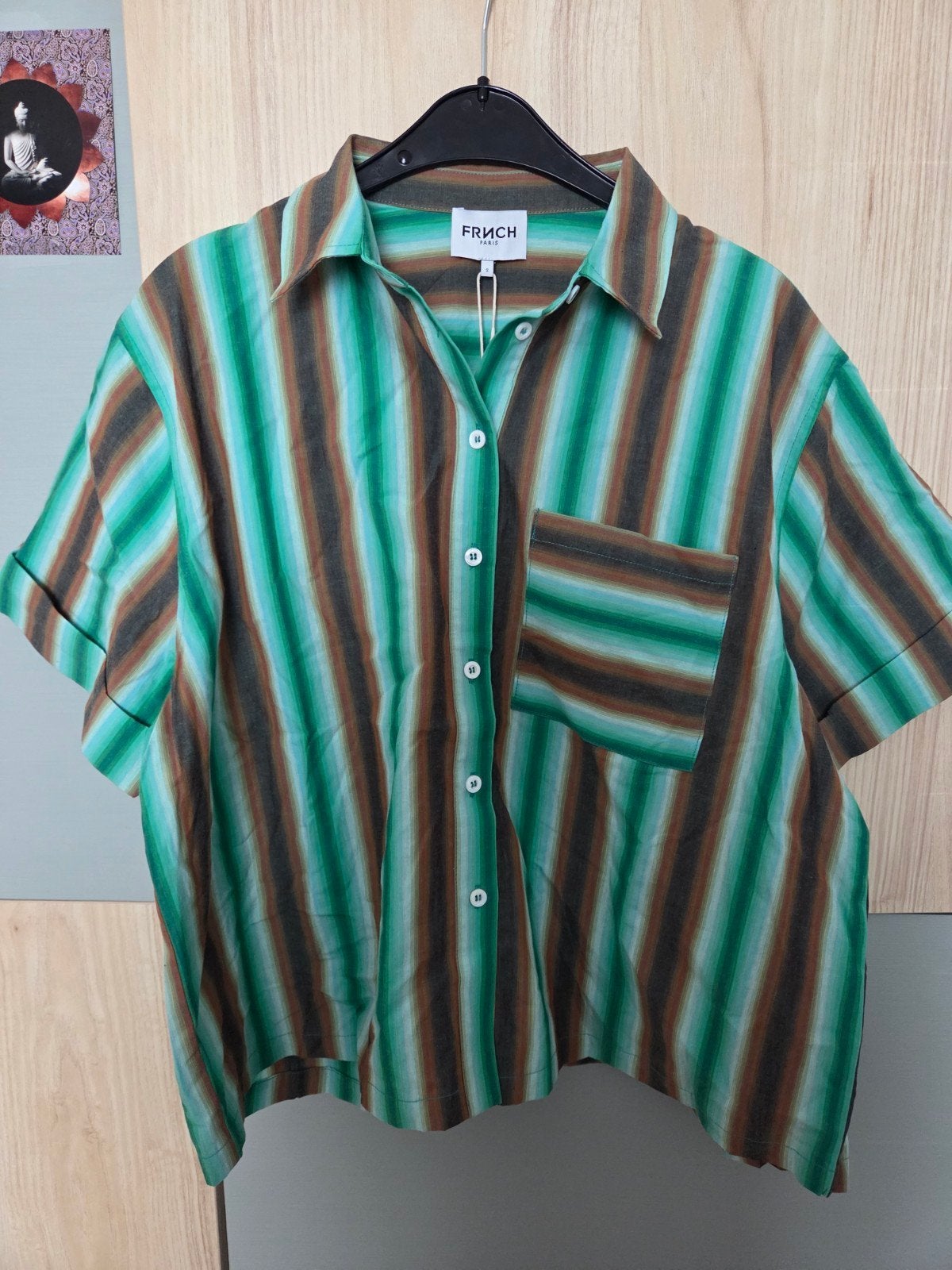 Gestreepte zomer blouse van Frnch maat S, Kleding | Dames, Ophalen of Verzenden, Nieuw, Maat 38/40 (M)