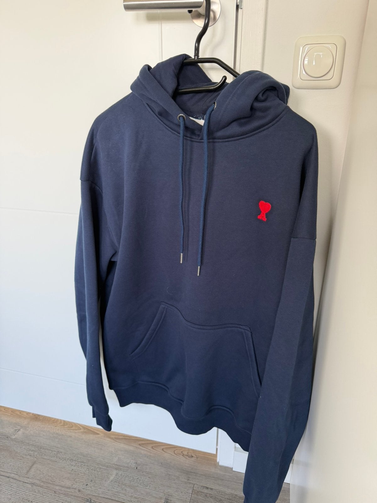 Ami Paris Trui/Hoodie Blauw, Ophalen of Verzenden, Zo goed als nieuw, Maat 48/50 (M), Blauw