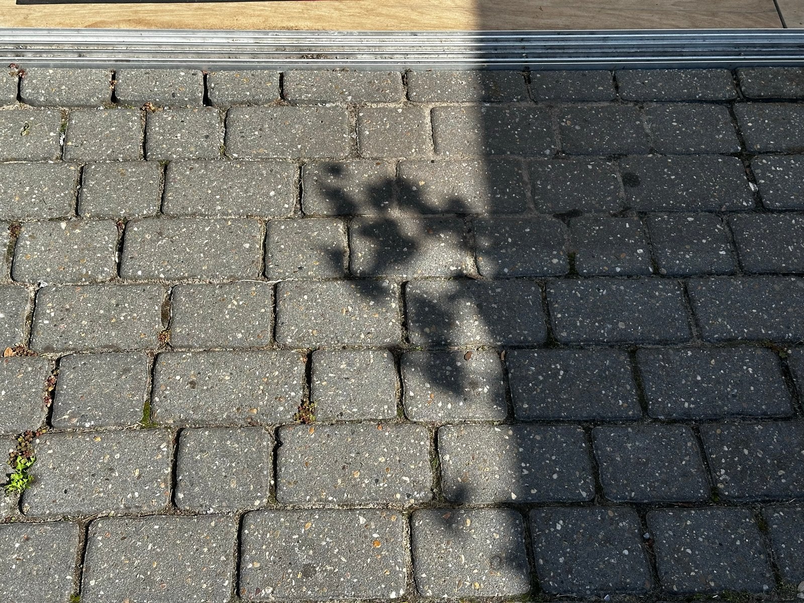 38 m2 antraciet straatwerk voor terras of oprit, Ophalen, Gebruikt, 10 m² of meer, Beton