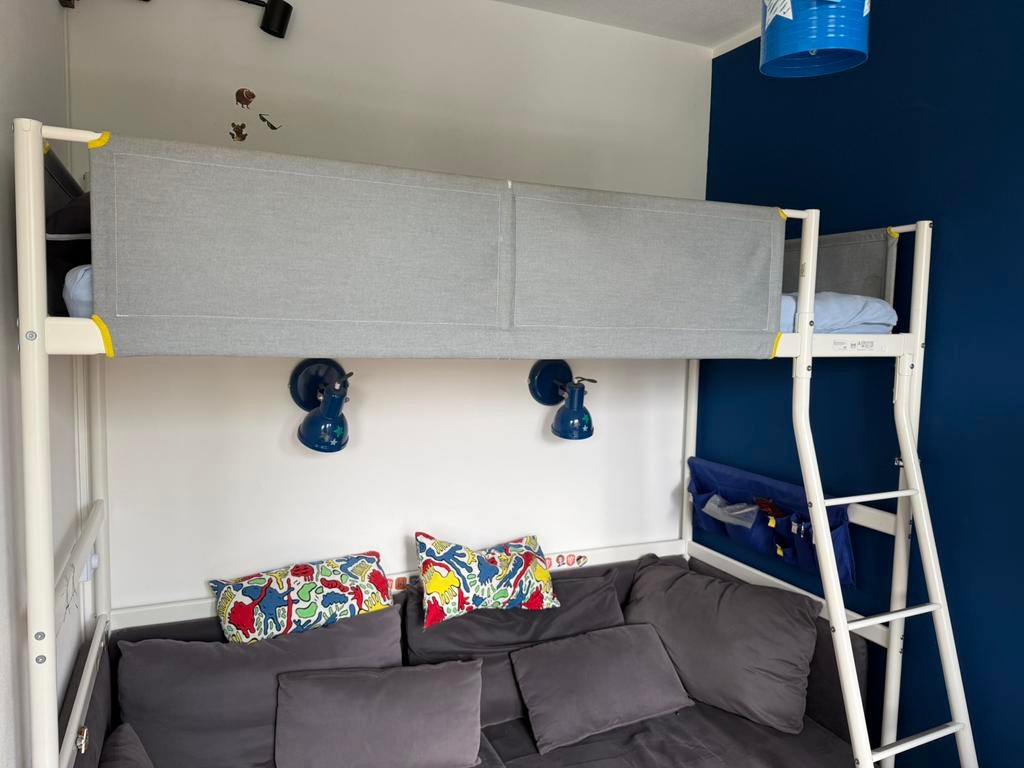 IKEA VITVAL frame hoogslaper incl. matras, Huis en Inrichting, Slaapkamer | Stapelbedden en Hoogslapers, Ophalen, Gebruikt, Eenpersoons