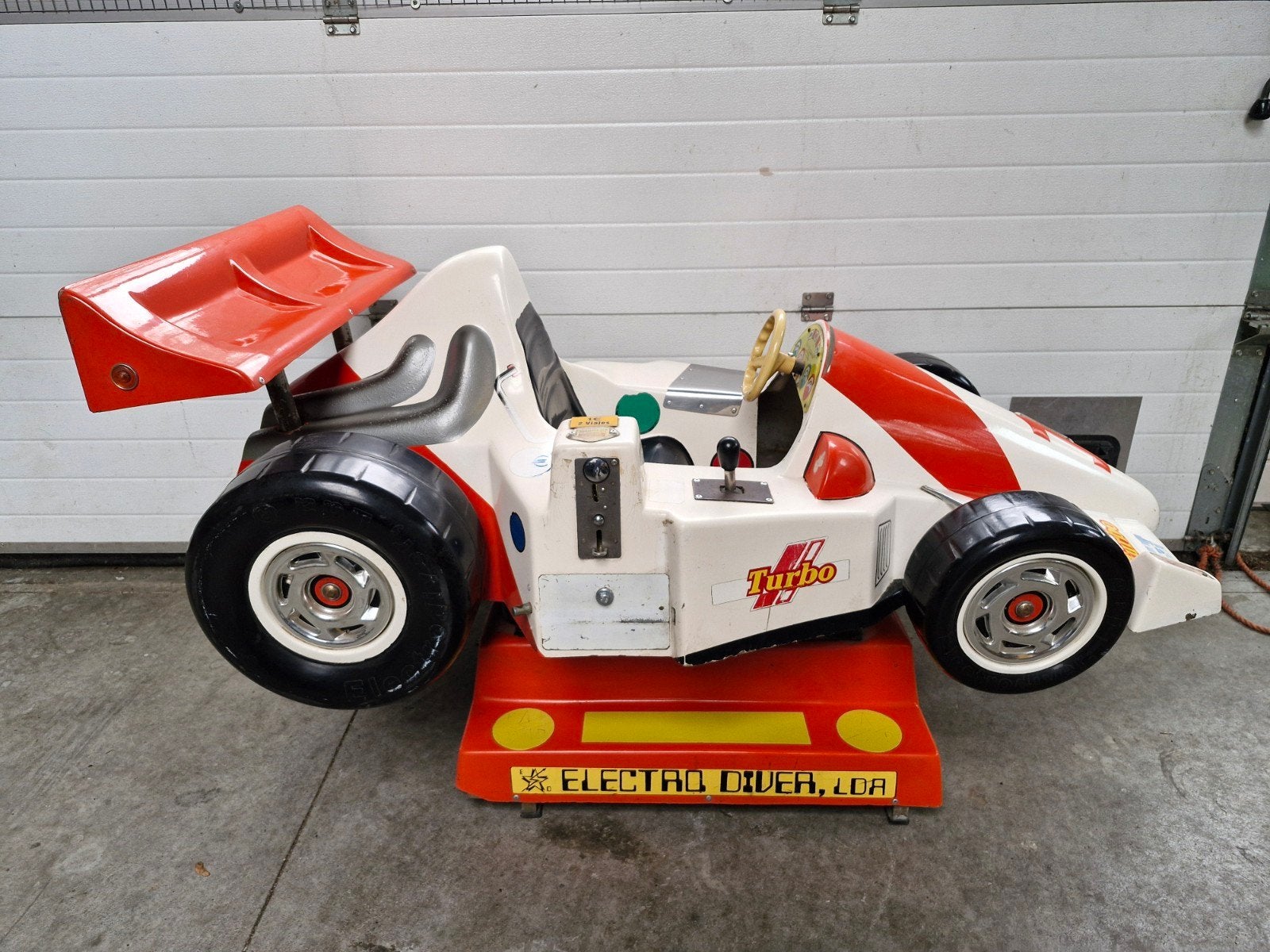 Vintage Retro Electro Diver Formule 1 Kiddy ride, Verzamelen, Ophalen, Gebruikt