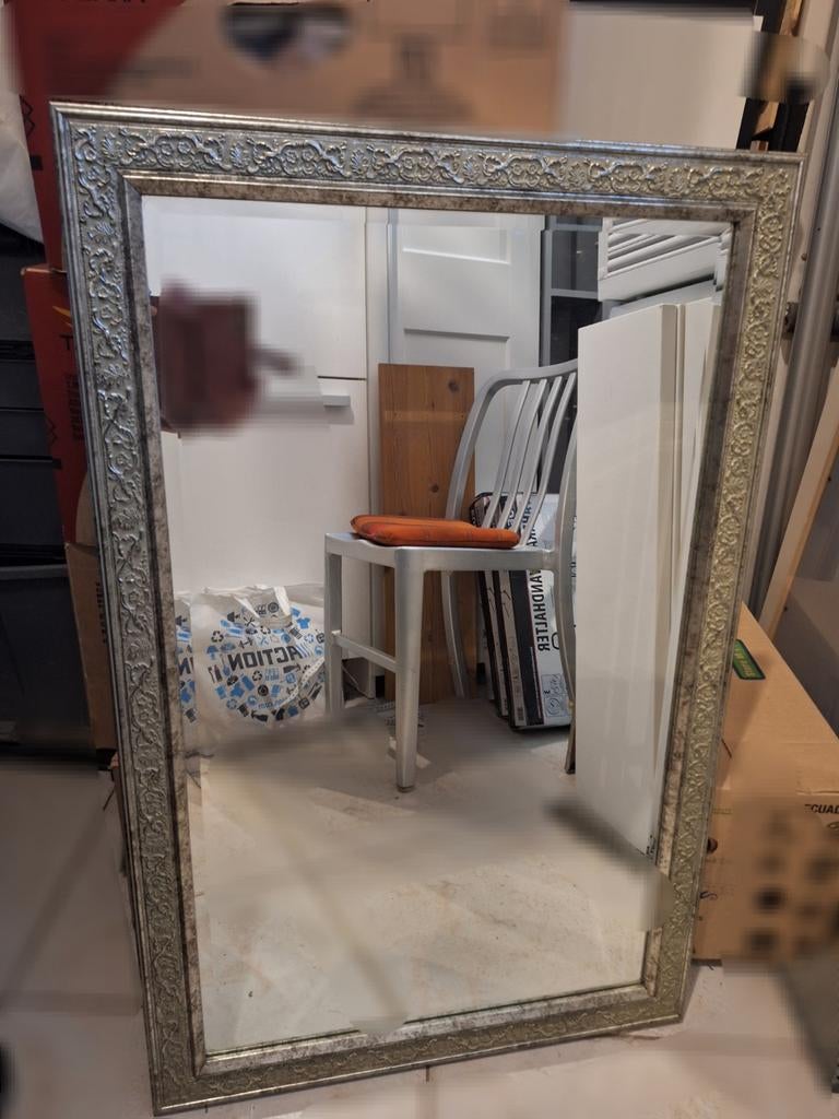 Mooie brocante spiegel, Huis en Inrichting, Woonaccessoires | Spiegels, Ophalen, Zo goed als nieuw, Rechthoekig, Minder dan 100 cm