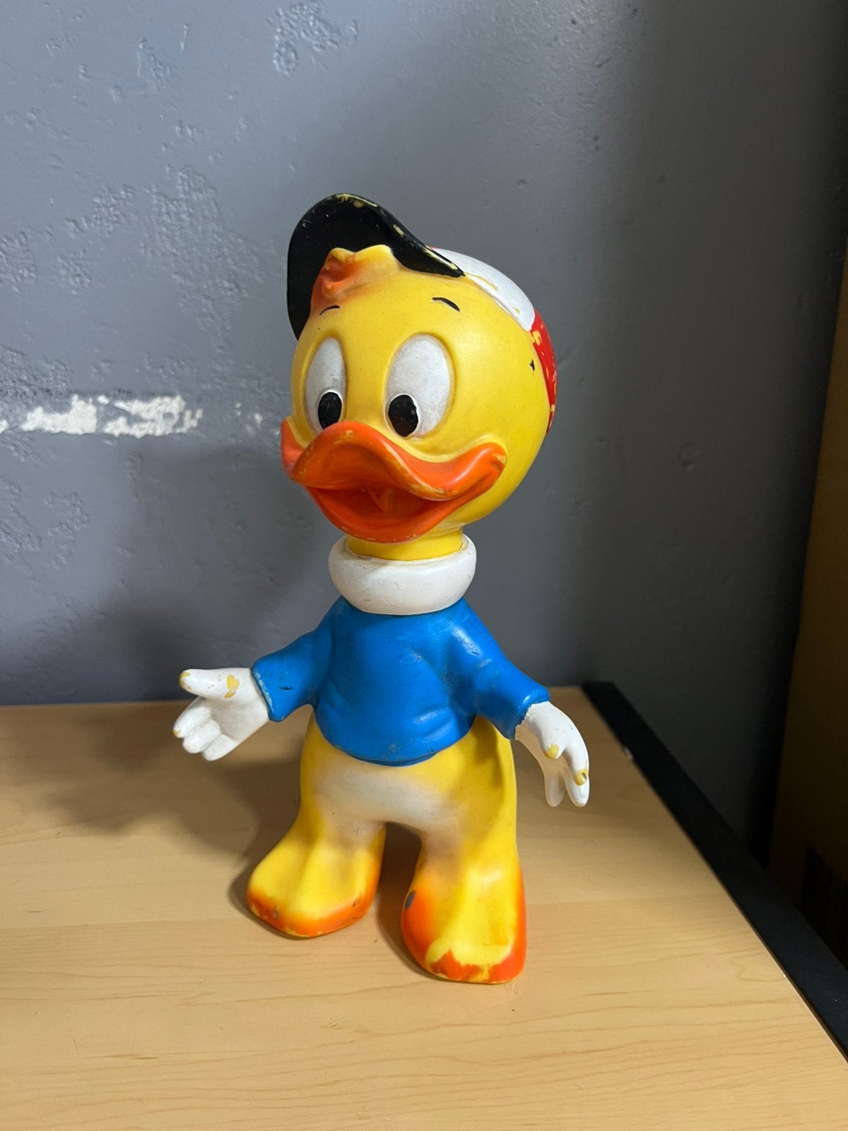 Walt Disney Kwik Kwek Kwak rubber Vintage Heel goed, Verzamelen, Ophalen of Verzenden, Overige figuren, Zo goed als nieuw, Beeldje of Figuurtje