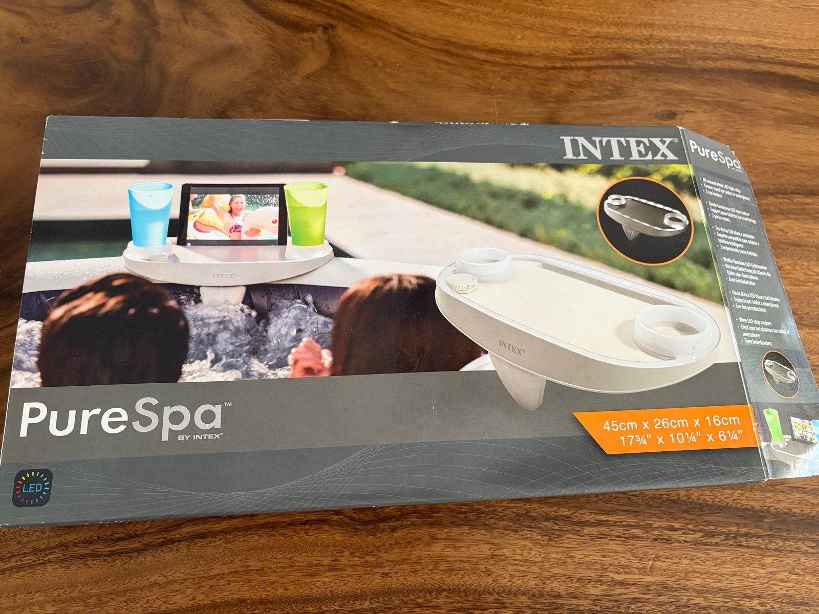 Intex PureSpa Accessoire Tray met LED en Bekerhouders, Ophalen of Verzenden, Gebruikt, Overige typen
