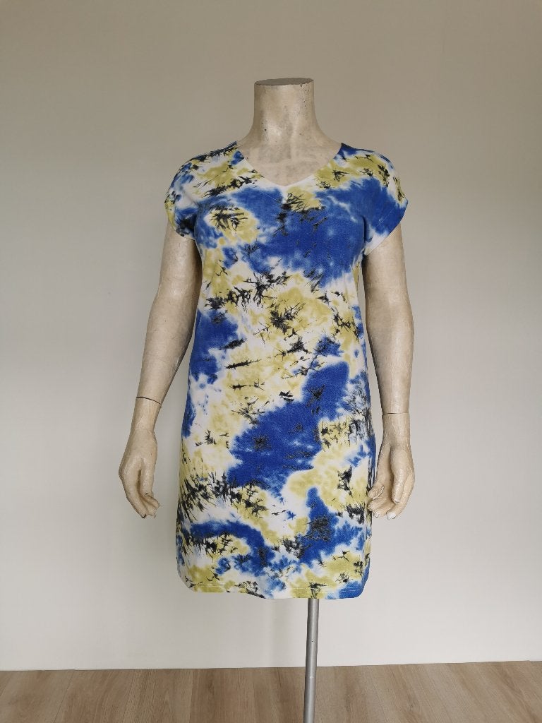 192 .. nieuwe jurk van norah maat 44 - 46 ??, Ophalen of Verzenden, Nieuw, Blauw, Jurk