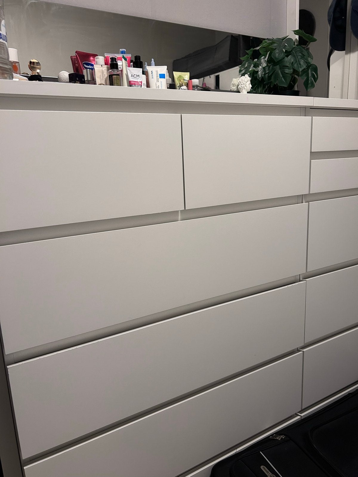 IKEA MALM 2 Ladekasten 6 laden en spiegelglas, Ophalen, Minder dan 50 cm, 5 laden of meer, 100 tot 150 cm