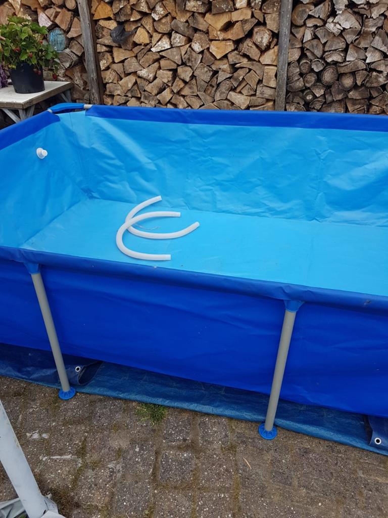 2 zwembaden met veel toebehoren, Ophalen, Gebruikt, 200 tot 300 cm, 80 tot 120 cm