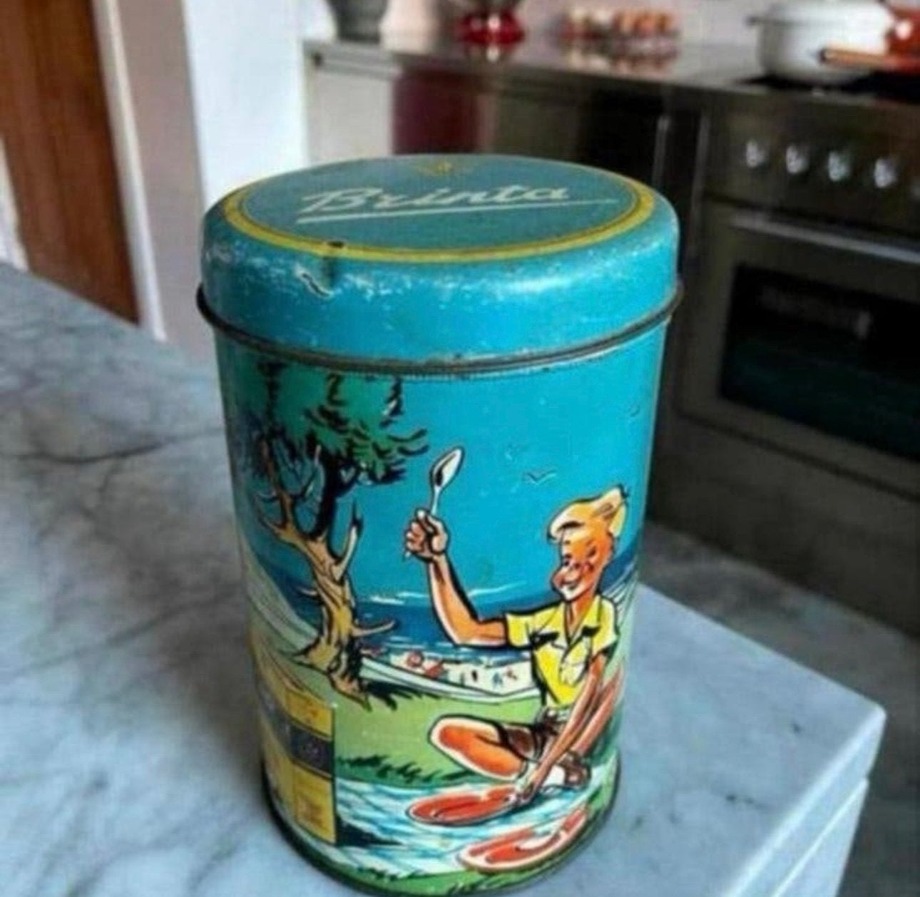 Brinta Blik vintage, Verzamelen, Ophalen of Verzenden, Zo goed als nieuw, Overige