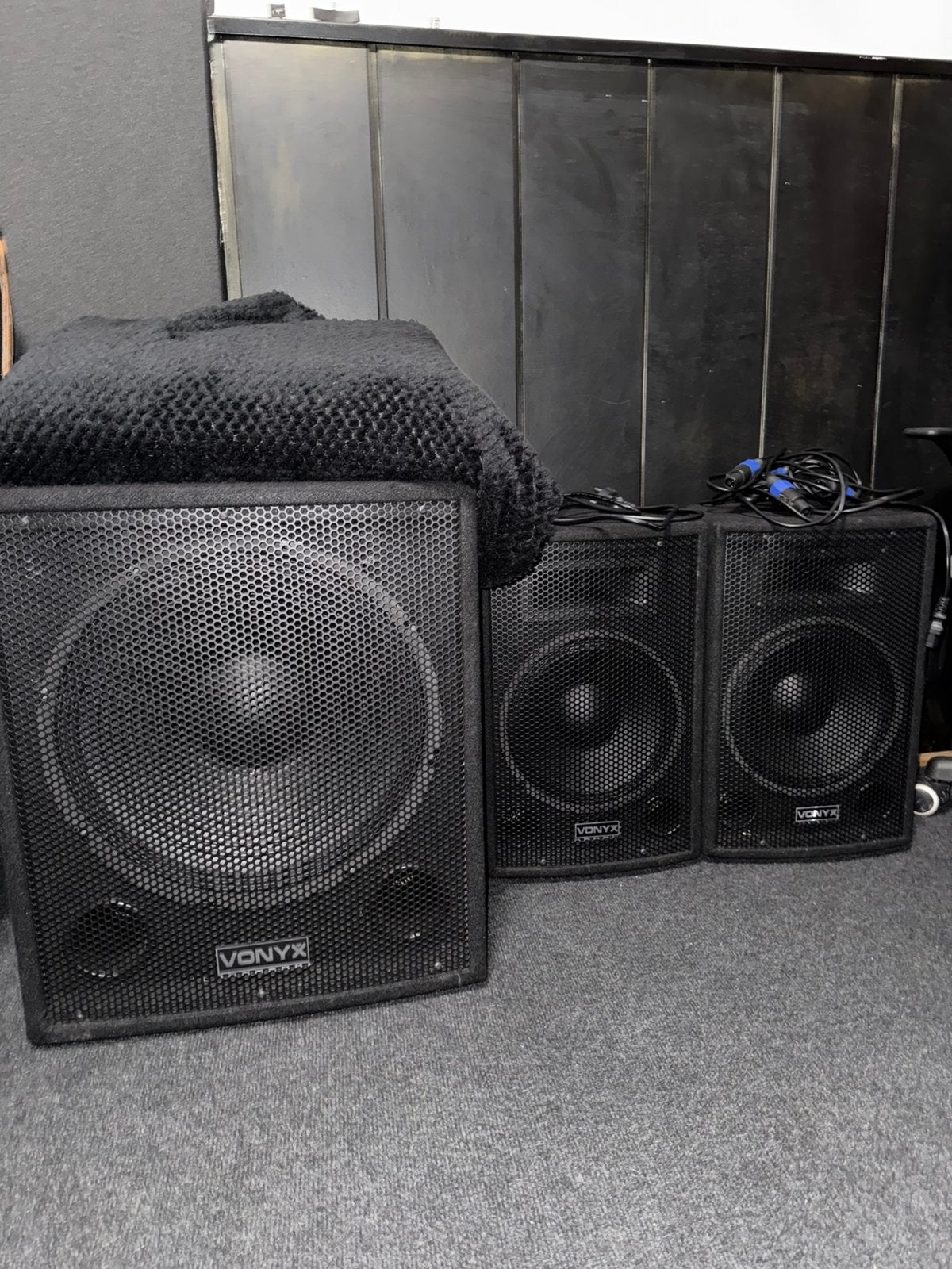 Vonyx 1000watt bluetooth set, Inclusief standaarden, Speakerset, Zo goed als nieuw, Ophalen