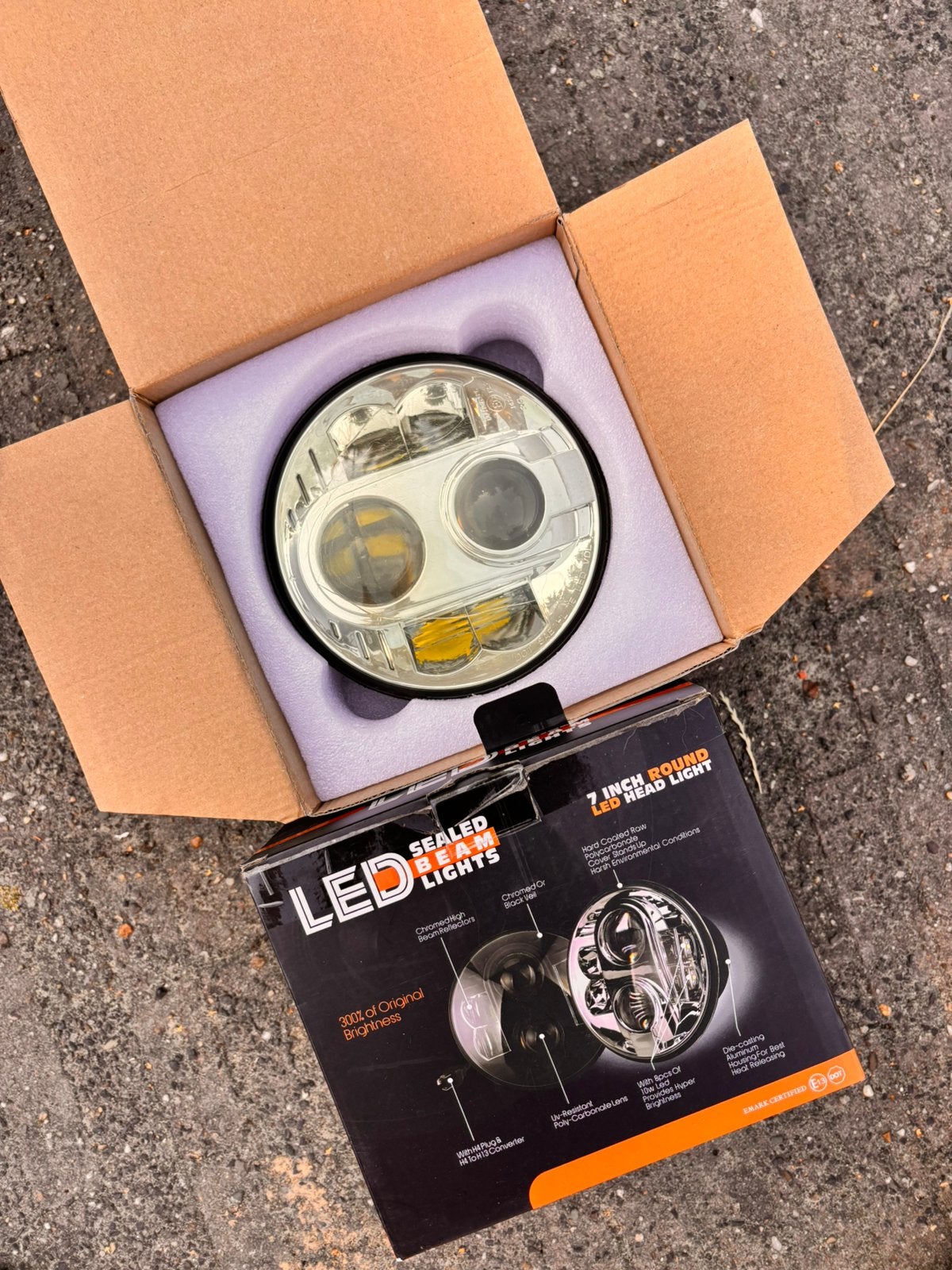 Led loplampen 7 inch defender, Ophalen of Verzenden, Zo goed als nieuw, Overige typen