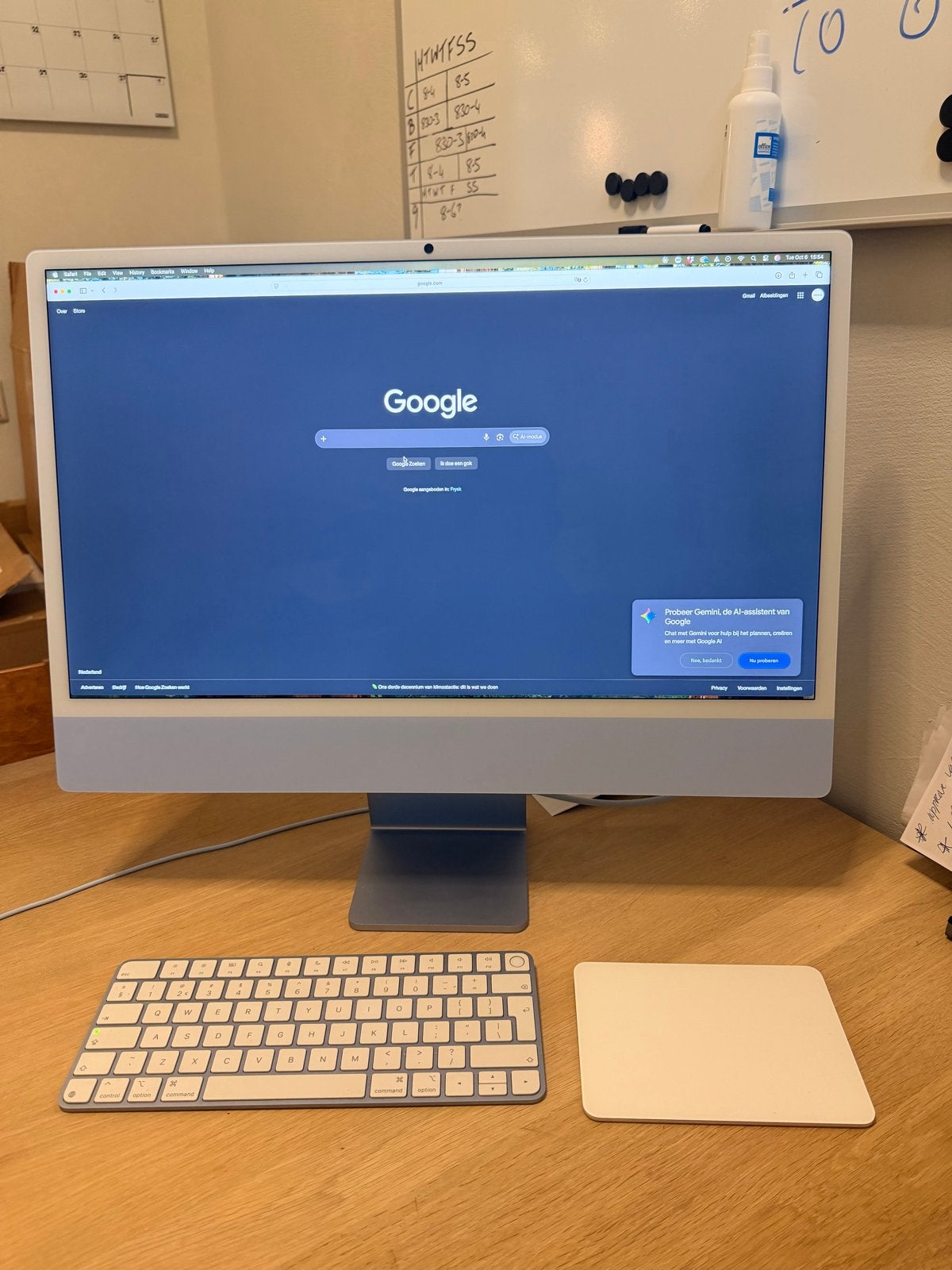 Foto 4 van Apple iMac 24 inch M4 16GB/256GB Blauw QWERTY