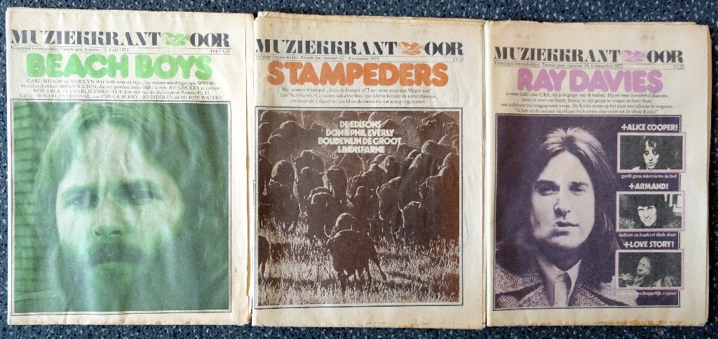 Muziekkrant Oor 1972, 3 exemplaren samen bieden vanaf € 5,00, Gelezen, Artiest, Diverse auteurs, Ophalen of Verzenden